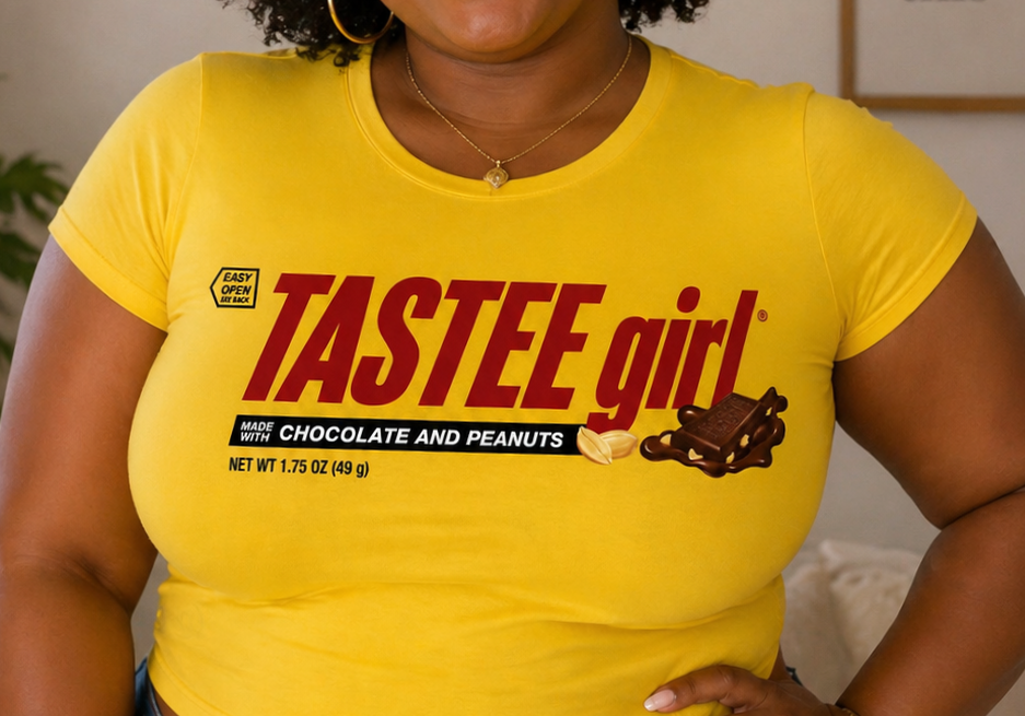 Tastee Girl Candy Bar Graphic T-Shirt